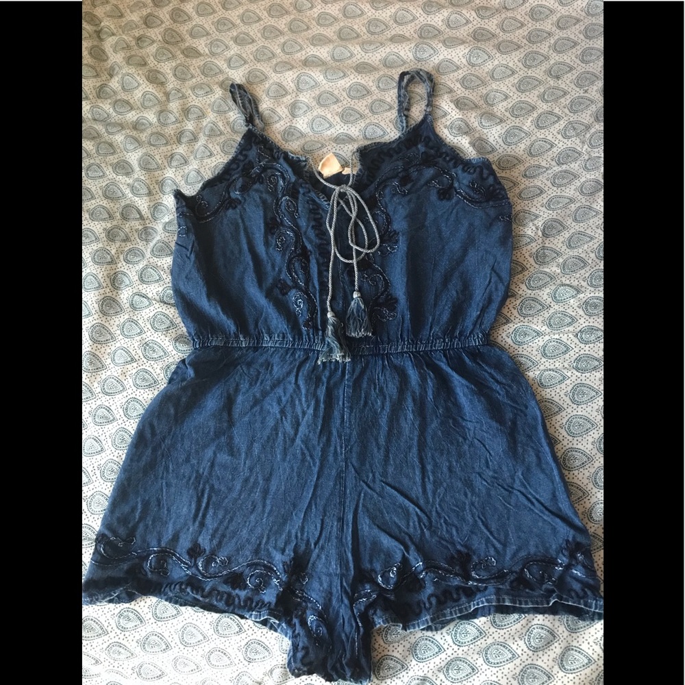 Denim romper